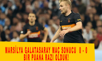 Marsilya Galatasaray Maç Sonucu 0 - 0 Bir Puana razı olduk!