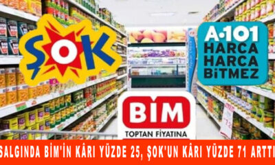 Salgında BİM'in kârı yüzde 25, Şok'un kârı yüzde 71 arttı, A101 Faaliyet raporunu yayınlamadı!