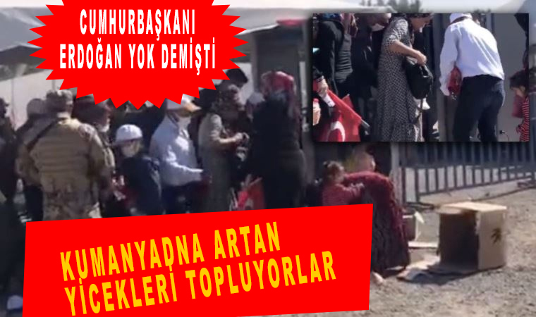 Yıl 2021 Türkiye'de Halk polislerin kumanyalarından artan yiyecekleri insanlar topluyor