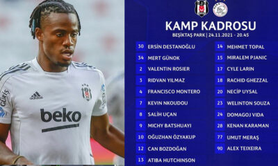 Beşiktaş'ın Ajax maçı kamp kadrosu belli oldu! Michy Batshuayi kadro da