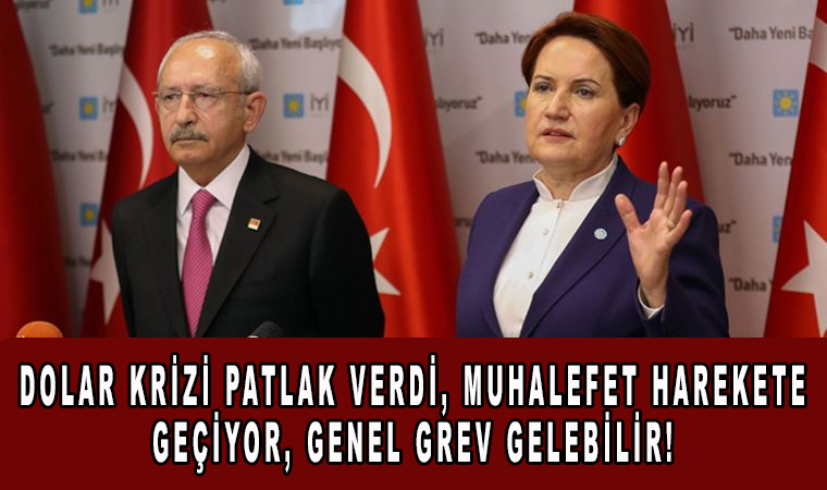 Dolar krizi patlak verdi, muhalefet harekete geçiyor, Genel grev gelebilir!