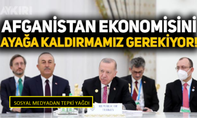 Recep Tayyip Erdoğan: "Afganistan ekonomisini ayağa kaldırmamız gerekiyor"