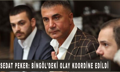 Sedat Peker: Bingöl’deki olay koordine edildi