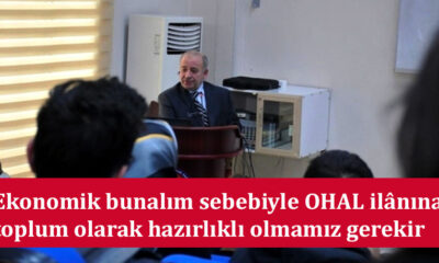 Prof. Dr. İzzet Özgenç: Kaçınılmaz görünen ağır ekonomik bunalım sebebiyle OHAL ilânına toplum olarak hazırlıklı olmamız gerekir açıklaması sosyal medyada gündem oldu.