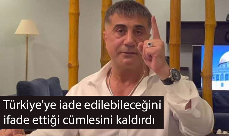 El Cezire'nin 'Sedat Peker gözaltında' ikilemi! Türkiye'ye iade edilebileceğini ifade ettiği cümlesini kaldırdı