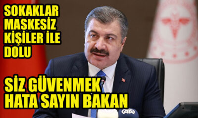 Fahrettin Koca'ya güvenmiyorum neden mi? Sokaklar maskesiz kişilerle ile dolu salgınla mücadele kim ediyor Türkiye'de? Bu yazıyı 2021 son ayı 29.12.2021 tarihinde yazıyorum fakat yazmamın asıl sebebi bu salgınla nasıl mücadele ediyoruz diye soruyorum sağlık bakanlığına..