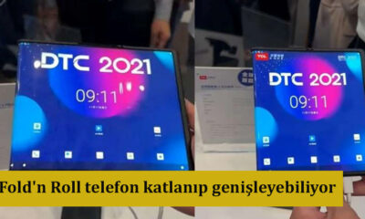 Fold'n Roll telefon katlanıp genişleyebiliyor