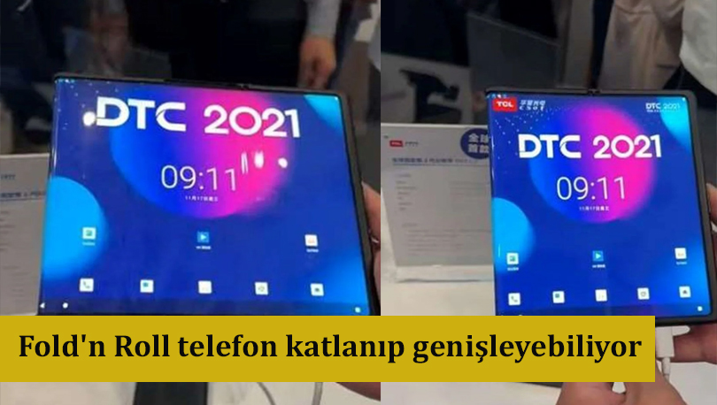 Fold'n Roll telefon katlanıp genişleyebiliyor