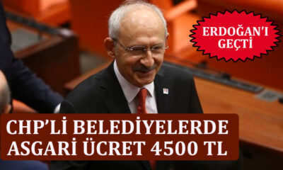 Kemal Kılıçdaroğlu CHP'li belediyelerde asgari ücretin ne kadar olacağını açıkladı en az 4500 TL