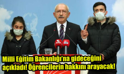 Kemal Kılıçdaroğlu, yarın saat 13:00’te Milli Eğitim Bakanlığı’na gideceğini açıkladı! Öğrencilerin hakkını arayacak!