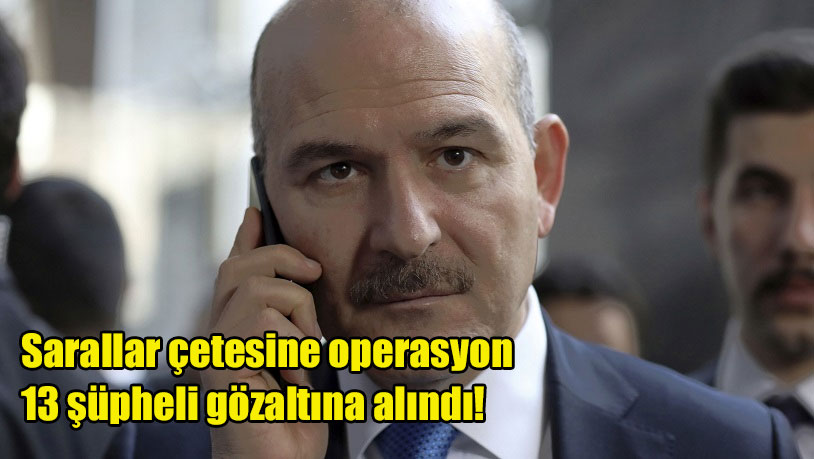 Tırpan Operasyonu İstanbul'da 'Sarallar' çetesine operasyon: 13 şüpheli gözaltına alındı! Tutuklanacaklar! Emniyete gelen bilgilerden yola çıkarak operasyon yapan organize suç mücadele ekipleri büyük bir operasyona başladı.