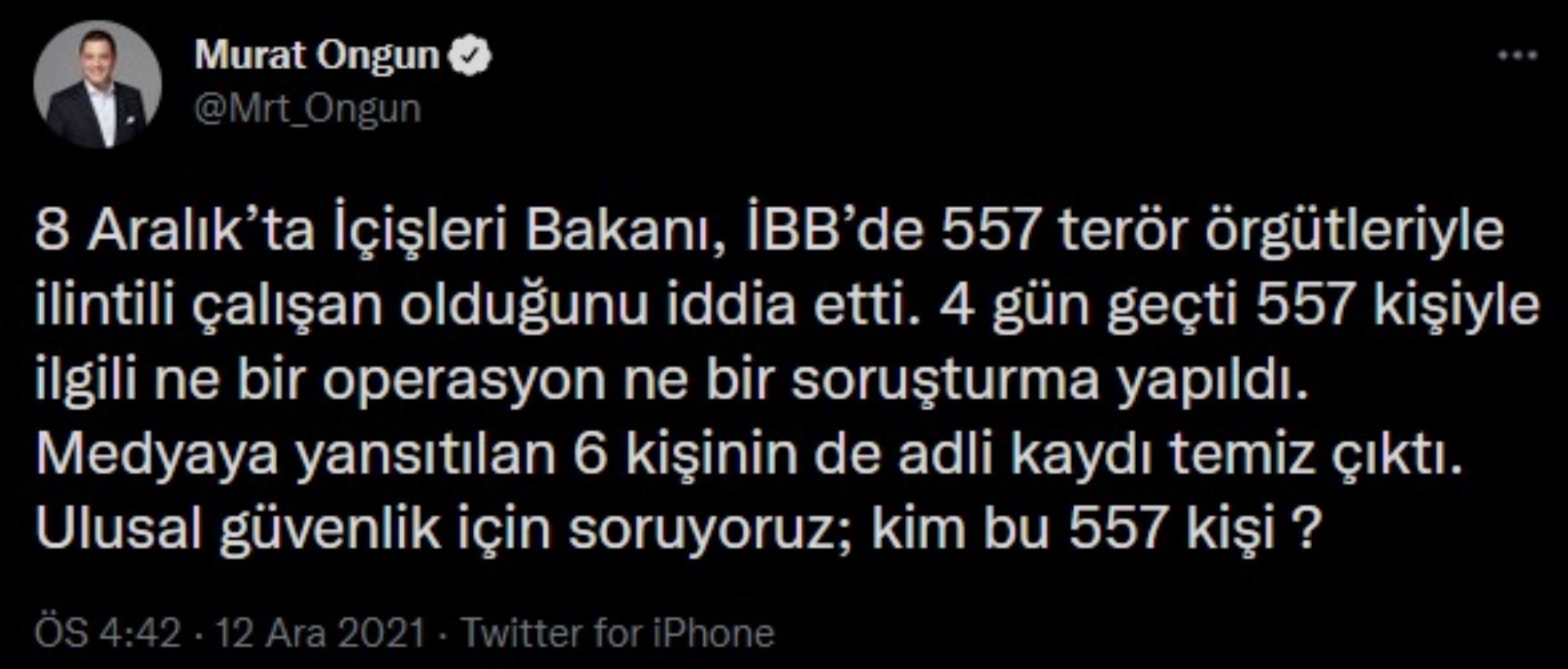 Sabah Gazetesi yalan merkezidir, Ulusal güvenlik için soruyoruz; kim bu Sabah Gazetesi yalan merkezidir, Ulusal güvenlik için soruyoruz; kim bu 557 kişi?kişi?