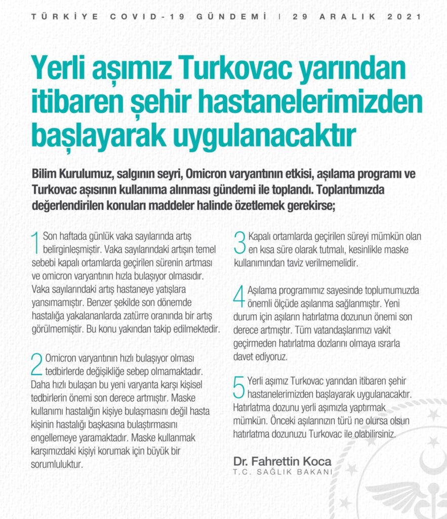 Bilim Kurulu toplantısı sonrası Ak Partili Fahrettin Koca'dan Omicron açıklaması