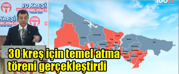 İBB başkanı Ekrem İmamoğlu 30 kreş için temel atma töreni gerçekleştirdi! Ak partililer çılgına döndü!