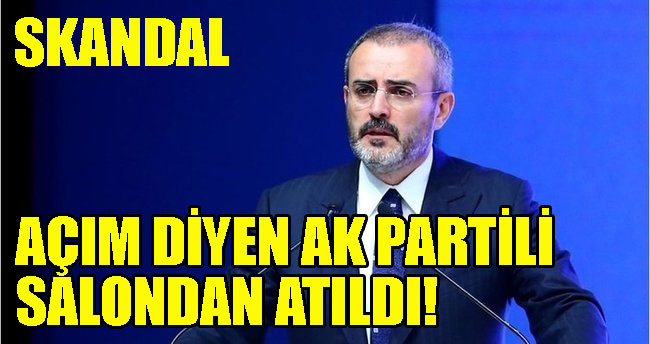 Mahir Ünal Adıyaman il başkanlığında konuşurken parti üyesi açım dedi salondan atıldı!