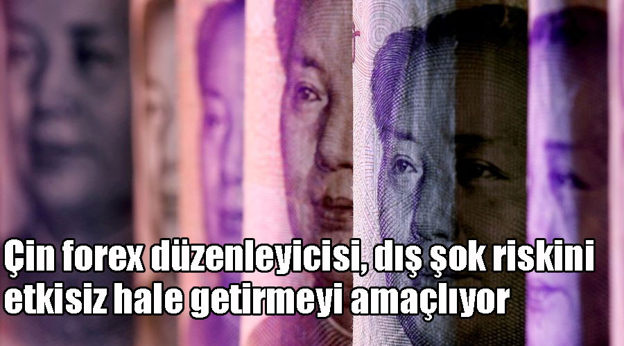 Çin forex düzenleyicisi, dış şok riskini etkisiz hale getirmeyi amaçlıyor