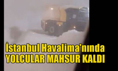 Hava trafiği durdu, yolcular uçaklarda mahsur kaldı