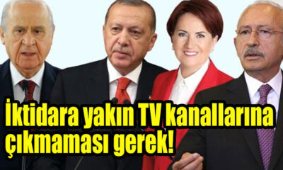 Muhalefet partisinin yeni bir strateji geliştirip İktidara yakın TV kanallarına çıkmaması gerek!