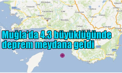 Muğla’da 4.3 büyüklüğünde deprem meydana geldi