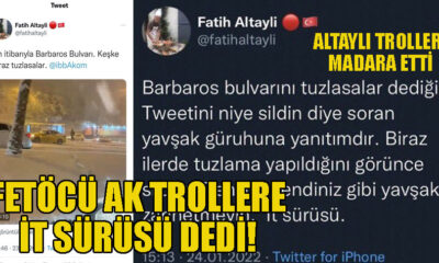 Ak troller yine madara oldu! Fötöcü İt sürüsünün Taktiğini Altaylı çözdü!