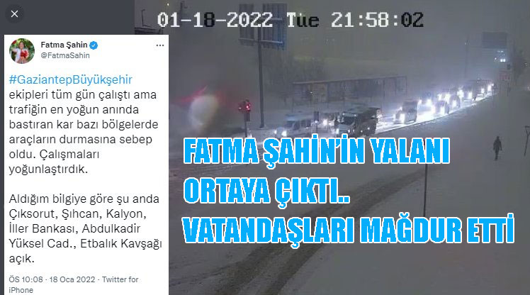 Gaziantep'te yollar kilitlendi Fatma Şahin nerede?