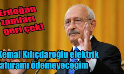 Kemal Kılıçdaroğlu elektrik faturamı ödemeyeceğim