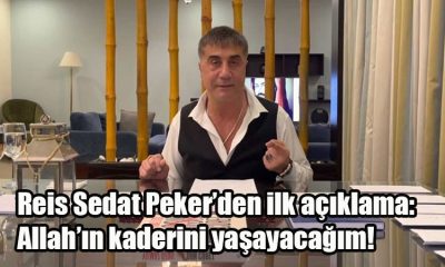 BAE’den iadesi istenen Reis Sedat Peker’den ilk açıklama: Allah’ın kaderini yaşayacağım! Uzun süredir BEA kalan Reis Sedat Peker açıklama yaptı. İsmail Saymaz konu ile ilgili açıklamalarda bulundu.