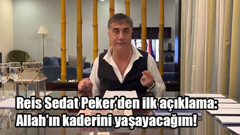 BAE’den iadesi istenen Reis Sedat Peker’den ilk açıklama: Allah’ın kaderini yaşayacağım! Uzun süredir BEA kalan Reis Sedat Peker açıklama yaptı. İsmail Saymaz konu ile ilgili açıklamalarda bulundu.