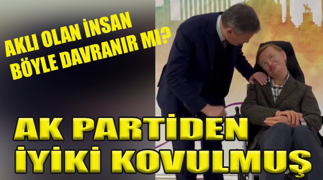 Ak partili Melih Gökçek hawking! Ankara'nın verilmiş sadakası varmış!