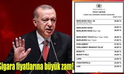 Sigara fiyatlarına büyük zam! İşte zamlı sigara fiyatları! Ak Parti ve MHP zam fırtınası!