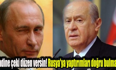 Devlet Bahçeli: ABD kendine çeki düzen versin! Rusya'ya yaptırımları doğru bulmadı!