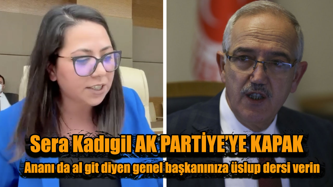 Sera Kadıgil: Ak Partiye 'ye kapak! Ananı da al git diyen genel başkanınıza üslup dersi verin