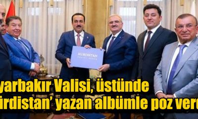 Diyarbakır Valisi, üstünde ‘Kürdistan’ yazan albümle poz verdi