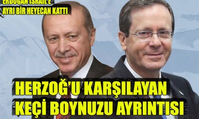 Erdoğan İsrailli dostu Herzog’u karşılayan keçi boynuzu