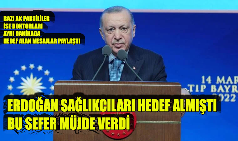 Erdoğan sağlıkçılara müjde