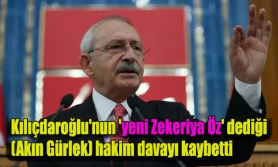 Kılıçdaroğlu'nun 'yeni Zekeriya Öz' dediği (Akın Gürlek) hakim davayı kaybetti