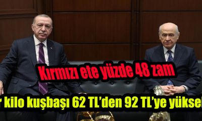 Et ve Süt Kurumu, kırmızı ete yüzde 48 zam yaptı! 56 TL’den 83 TL’ye, bir kilo kuşbaşı 62 TL’den 92 TL’ye yükseldi