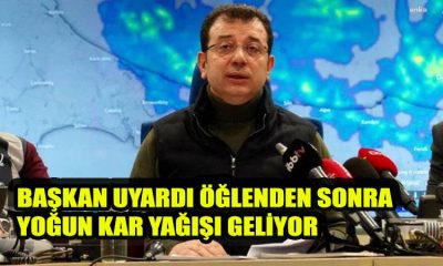 Son dakika: Başkan İmamoğlu uyardı: En yoğun kar yağışı geliyor!