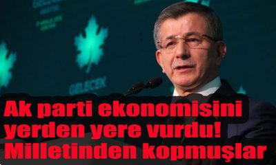 Ahmet Davutoğlu, Ak parti ekonomisini yerden yere vurdu! Milletinden kopmuşlar!