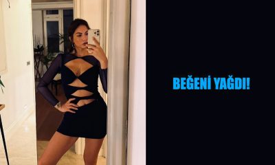 Demet Özdemir'in cesur göğüs ve göbek dekolteli pozu