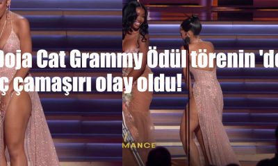 Doja Cat Grammy Ödül törenin 'de iç çamaşırı olay oldu!