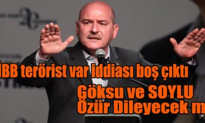 İBB terörist var iddiası boş çıktı inceleme tamamlandı! Süleyman Soylu ve Tevfik Göksu'nun iddiası yine boş çıktı!