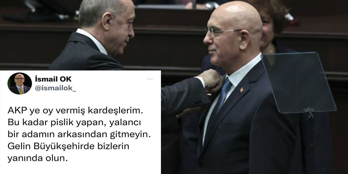 İsmail Ok Erdoğan'ı eleştirdiği paylaşımlarını sildi