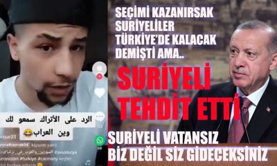 Suriyeli vatansız korkak Türk halkına biz değil siz gideceksiniz dedi!