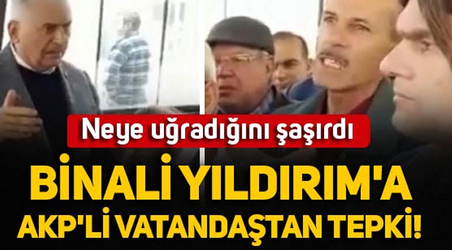 Binali Yıldırım'a Konya'da Ak Partili vatandaştan tepki