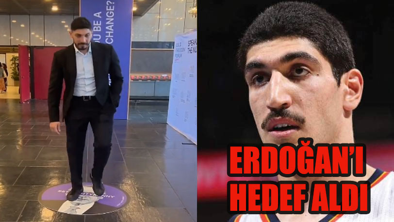 FETÖ - PDY üyesi Enes Kanter Erdoğan'ın resmine bastı ayaklarını sildi!