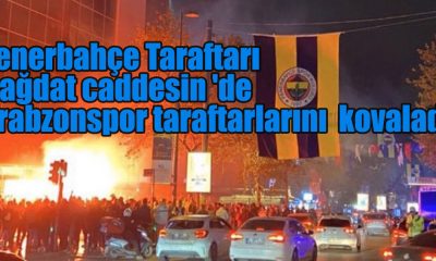 Fenerbahçe Taraftarı Bağdat caddesin 'de Trabzonspor taraftarlarını kovaladı!