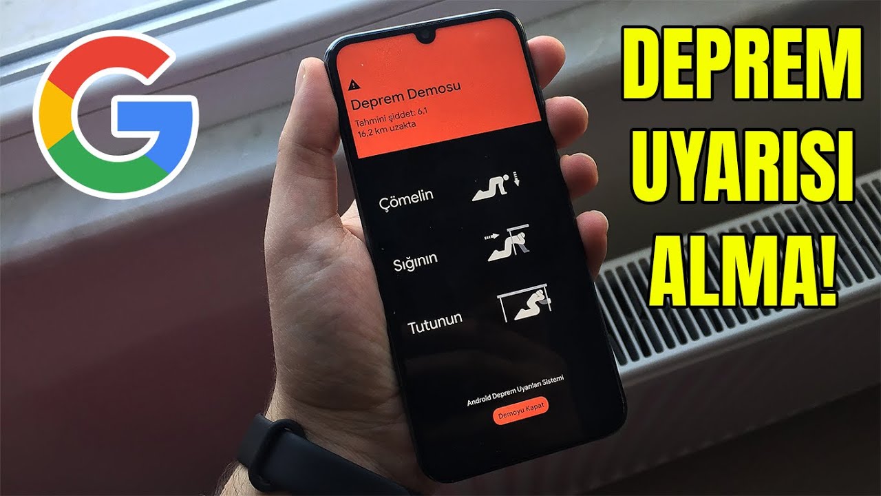 Google deprem bildirim sistemi! depremi önceden bildiriyor!