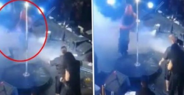 Hayko Cepkin, konserde kucağına almaya çalıştığı direk dansçısıyla birlikte yere düştü