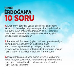 Kemal Kılıçdaroğlu Erdoğan'a 10 soru sordu, cesaretin varsa sen de benim bu sorularıma yanıt ver